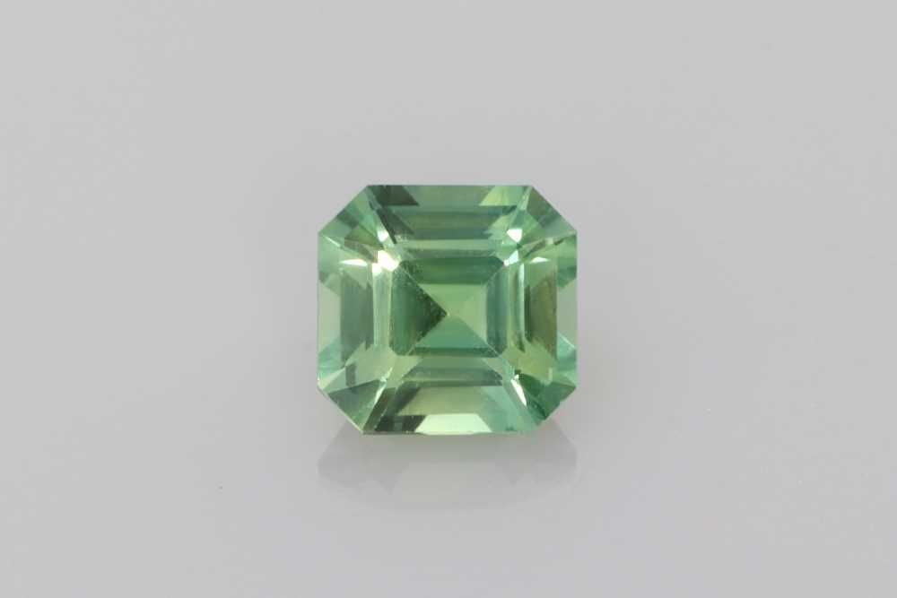 Loose Sapphire Gemstone - Asscher 1.1ct Green EC (1 of 1)