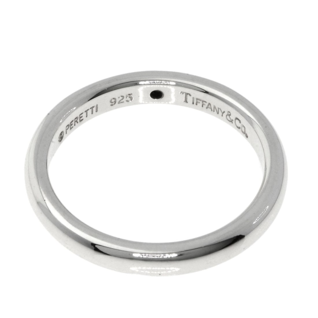 Silver TIFFANY&Co. Stacking band Ruby Ring - 4