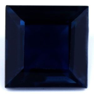 Loose Sapphire Gemstone - Square 1.4ct Blue SI (1 of 1)