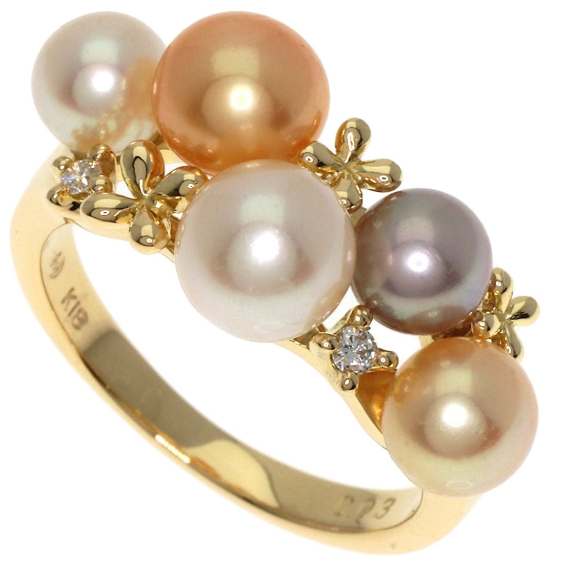 Gold TASAKI Pearl Diamond Ring K18 Yellow: Gold TASAKI Pearl Diamond Ring K18 Yellow This listing features Gold TASAKI Pearl Diamond Ring K18 Yellow. Item specifics are provided below. Item Specifics: Brand: TASAKI Style: Ring Material: K18 Ye
