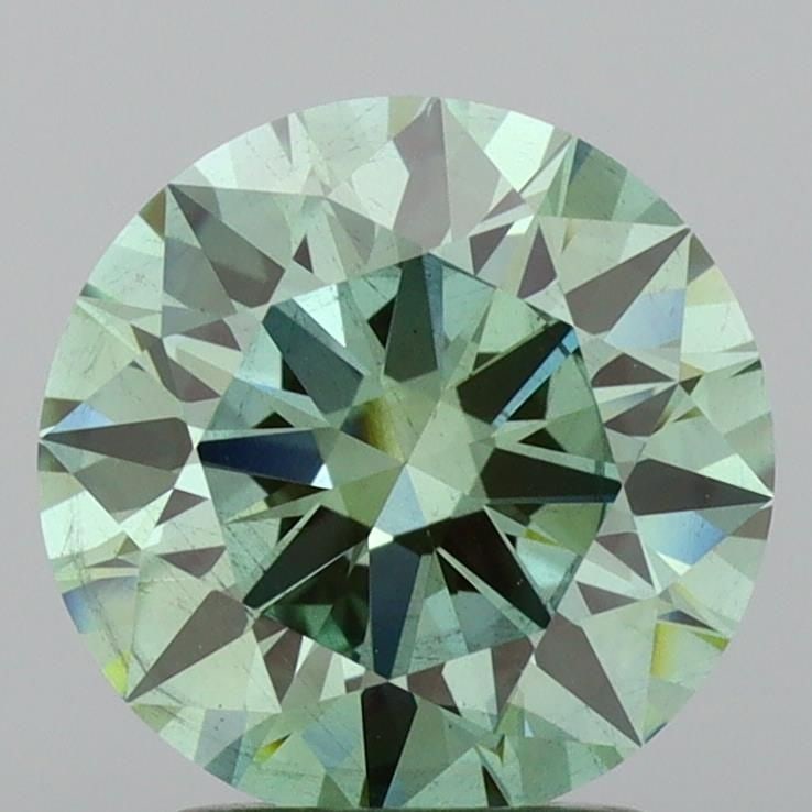 Ideal Loose Lab Diamond - IGI Round 2.06ct Fancy Vivid Green SI1 (1 of 1)