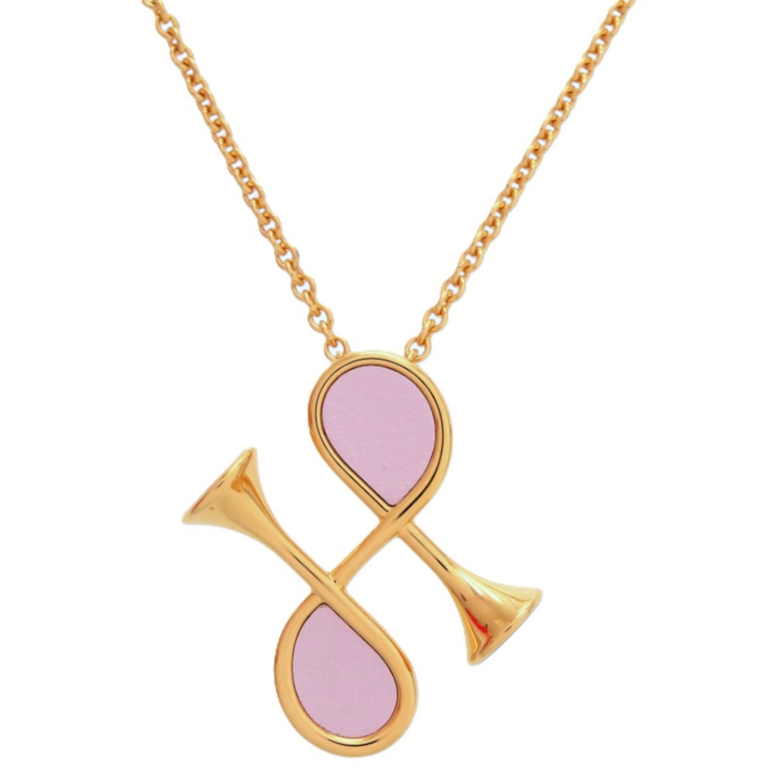 0834 HERMES - Unused Herms Cor H GP Swift Necklace in Mauve Pale with Gold Hardware: 0834 HERMES - Unused Herms Cor H GP Swift Necklace in Mauve Pale with Gold Hardware This listing features 0834 HERMES - Unused Herms Cor H GP Swift Necklace in Mauve Pale with Gold Hardware. Item spec