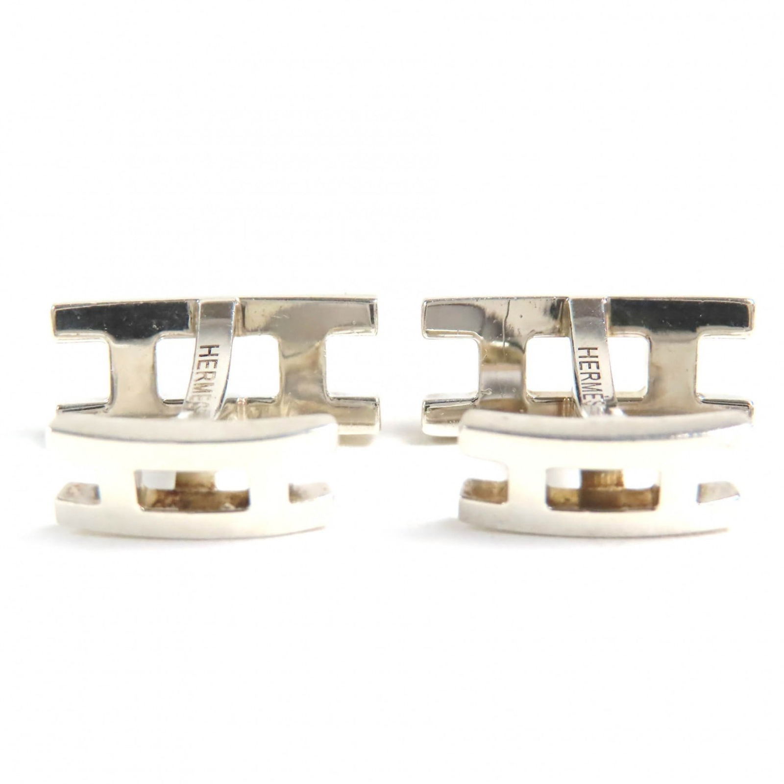 925 Hermes Stud/ Button Silver - 3