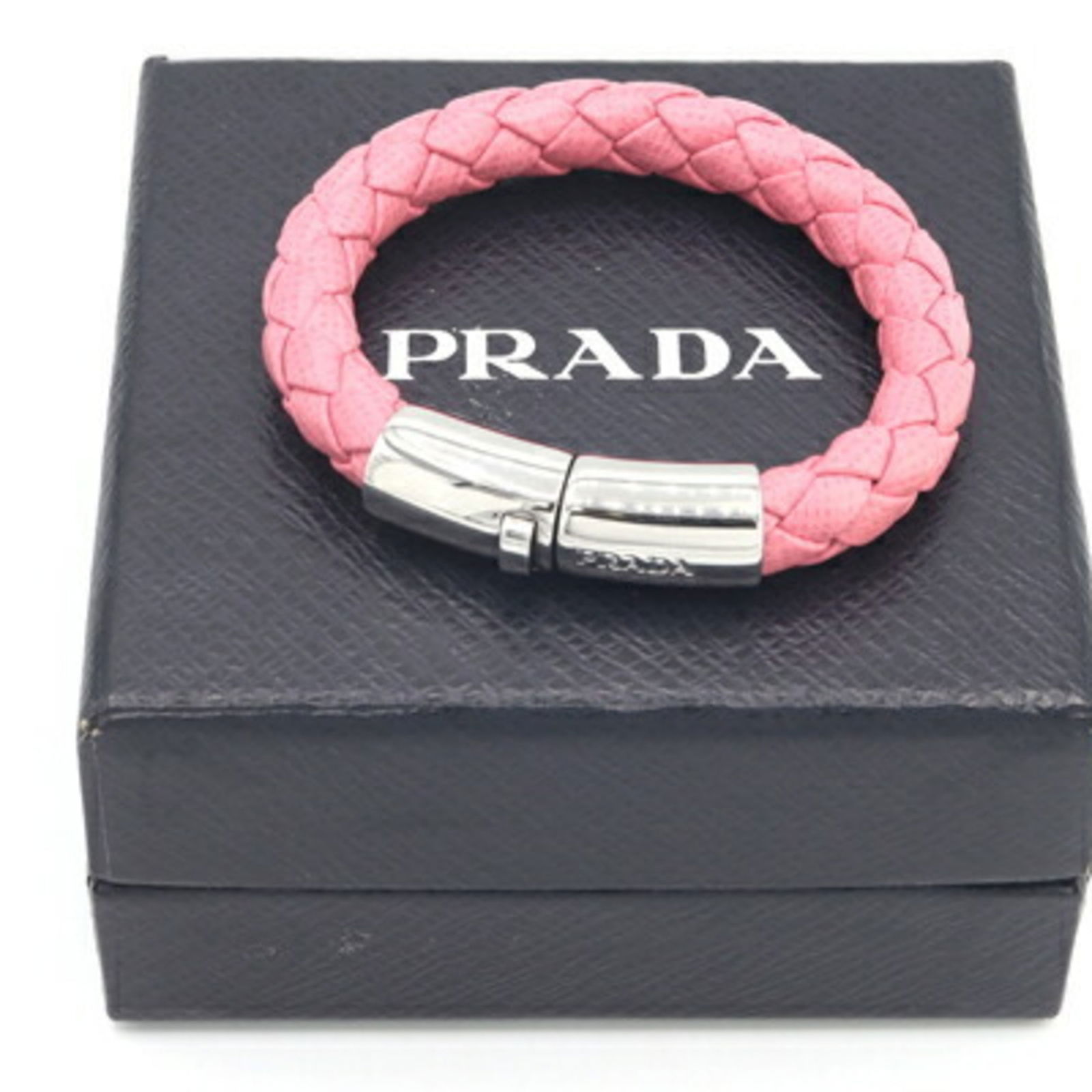 Leather Prada Charm Bracelet - 6