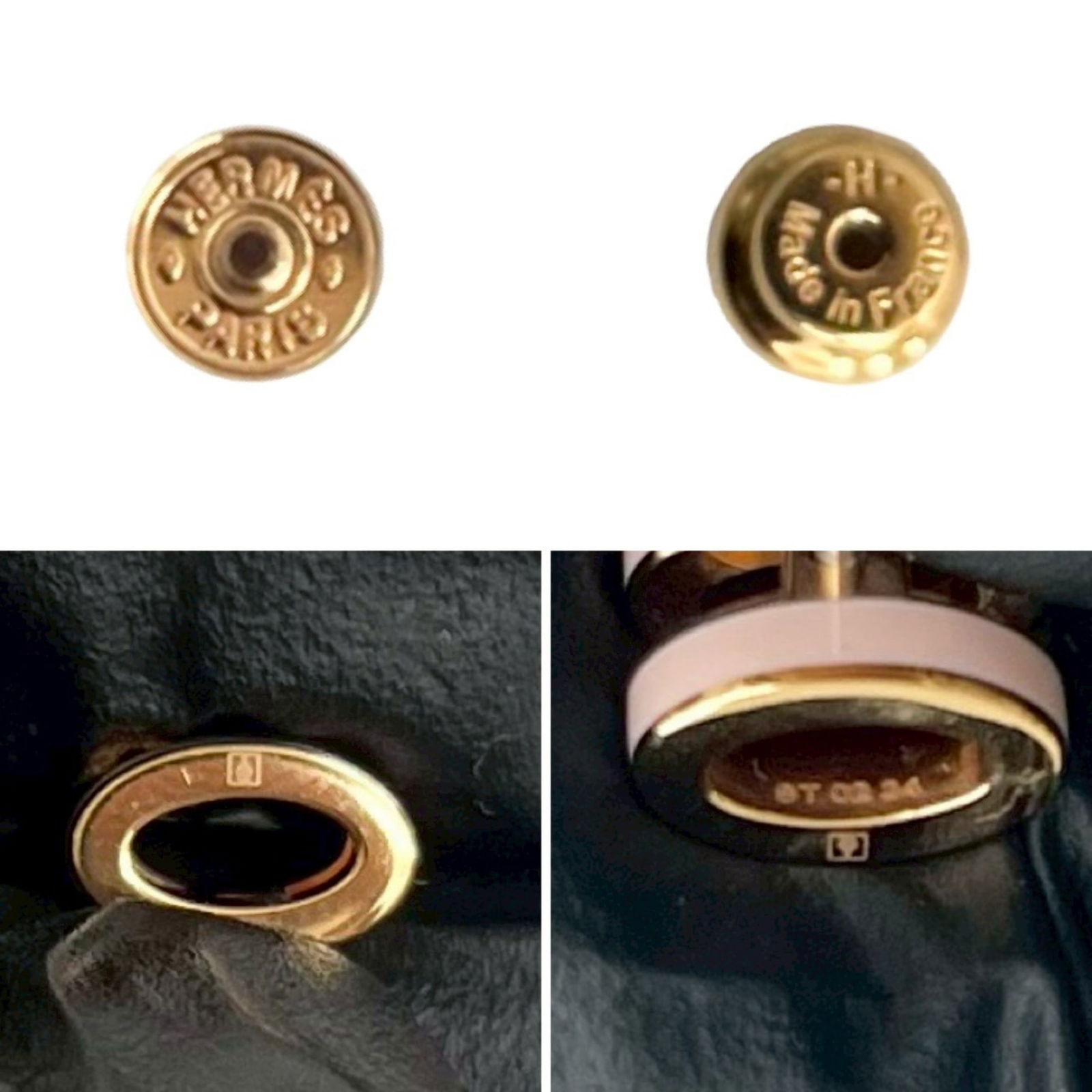 Plating Hermes Stud Earrings Gold - 2