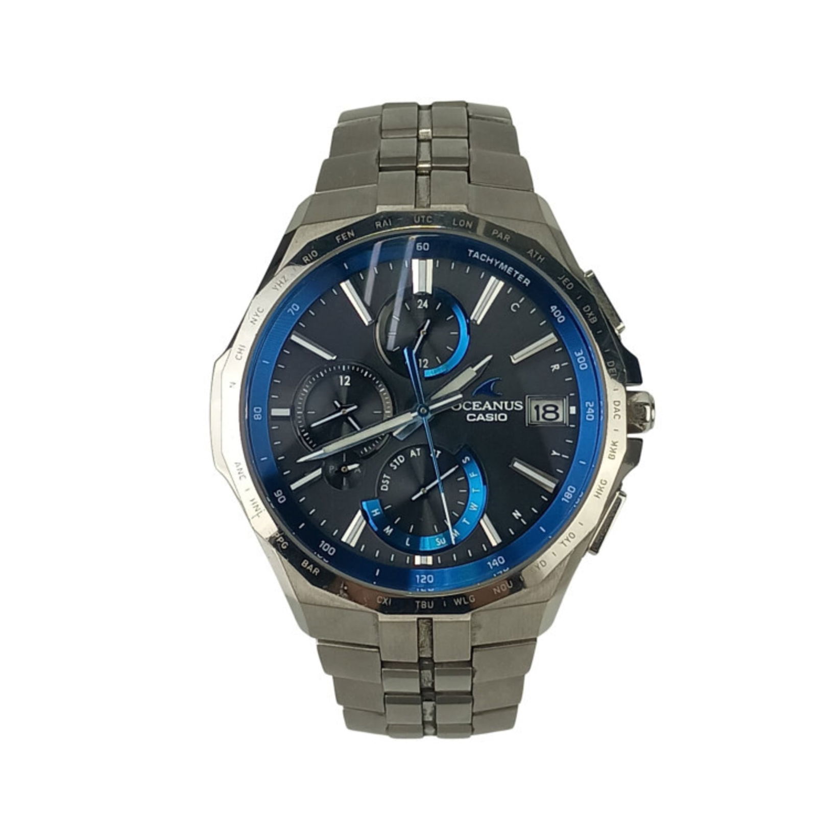 Wristwatch Casio: Wristwatch Casio This listing features Wristwatch Casio. Item specifics are provided below. Item Specifics: Brand: Casio Type: Wristwatch Gender: Men,Unisex Display: Analog Material (Case): Titanium M