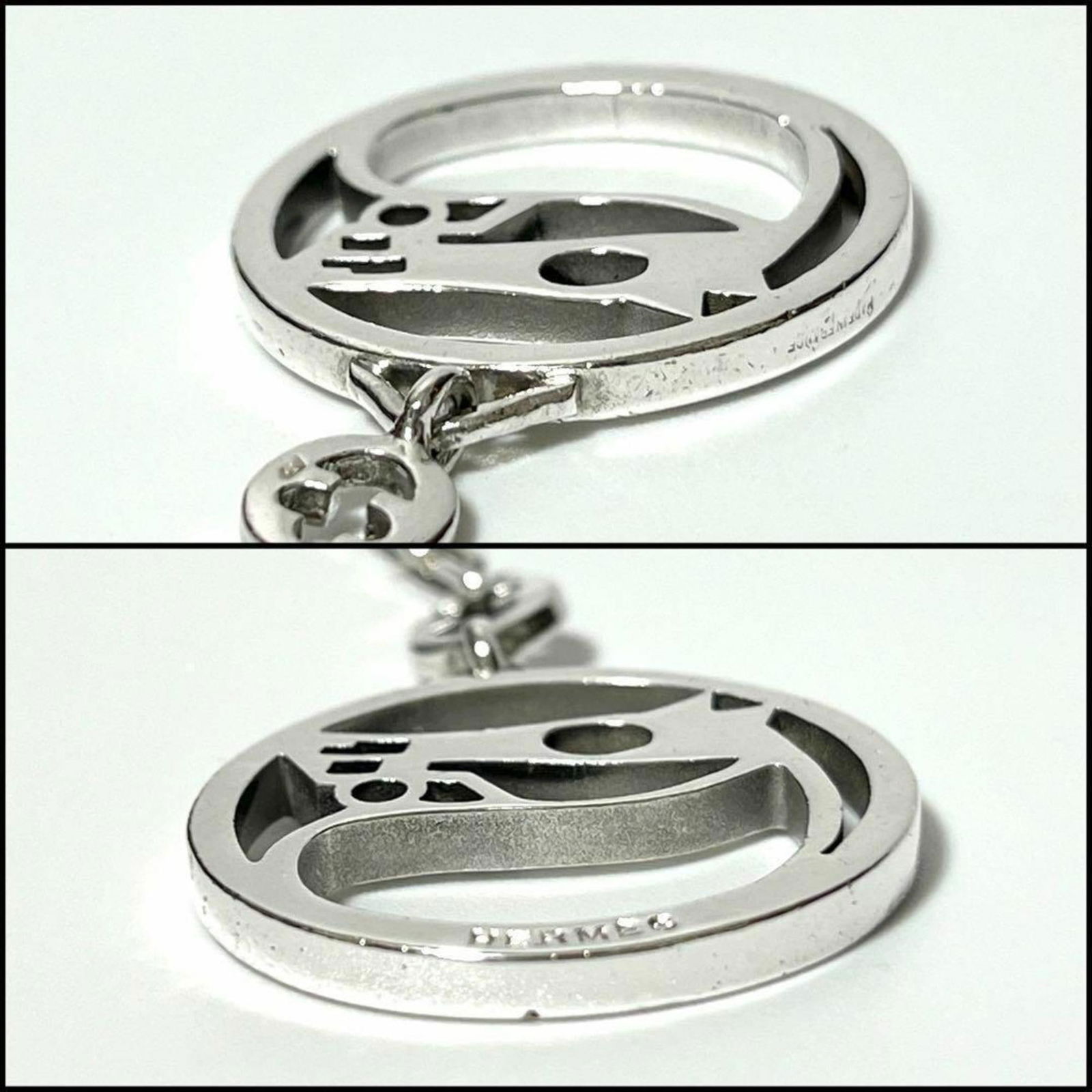 Silver Hermes Handbag Charm - 6