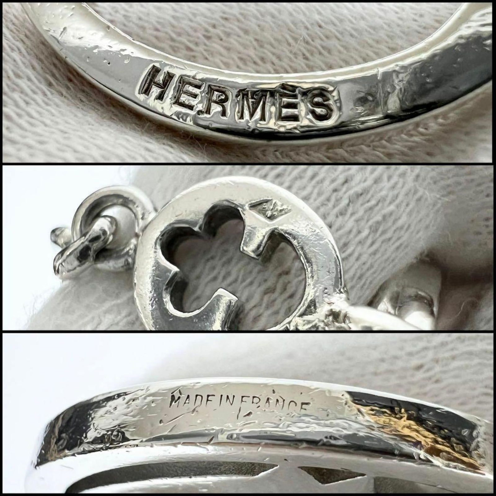 Silver Hermes Handbag Charm - 9