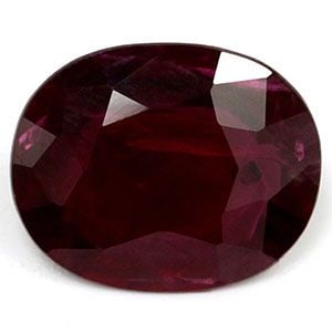 Loose Ruby Gemstone - Oval 1.36ct Red SI (1 of 1)