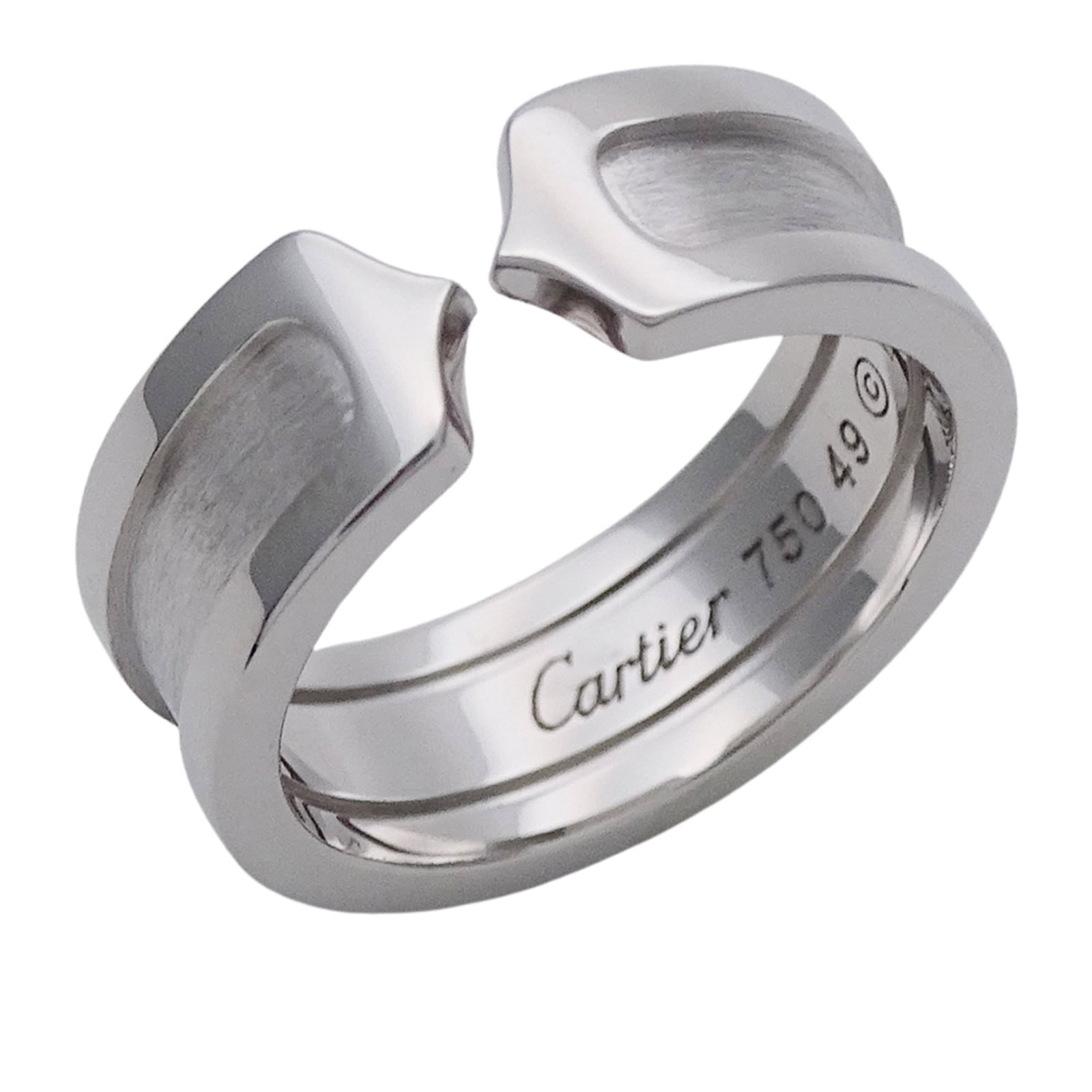 (18K) Cartier Band Ring White Gold (1 of 10)