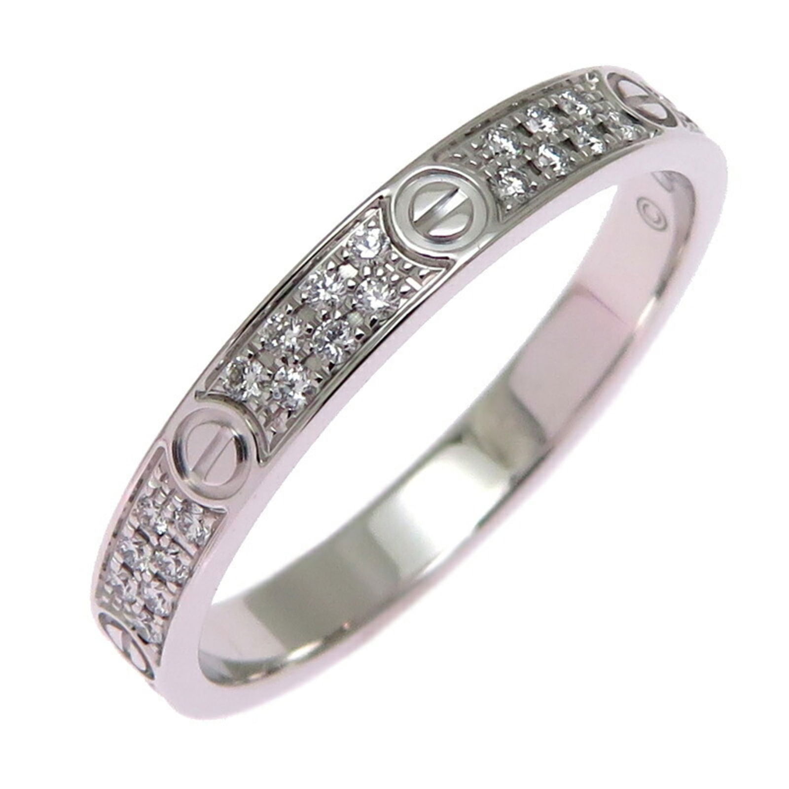 (18K) Cartier Band Ring White Gold (1 of 9)