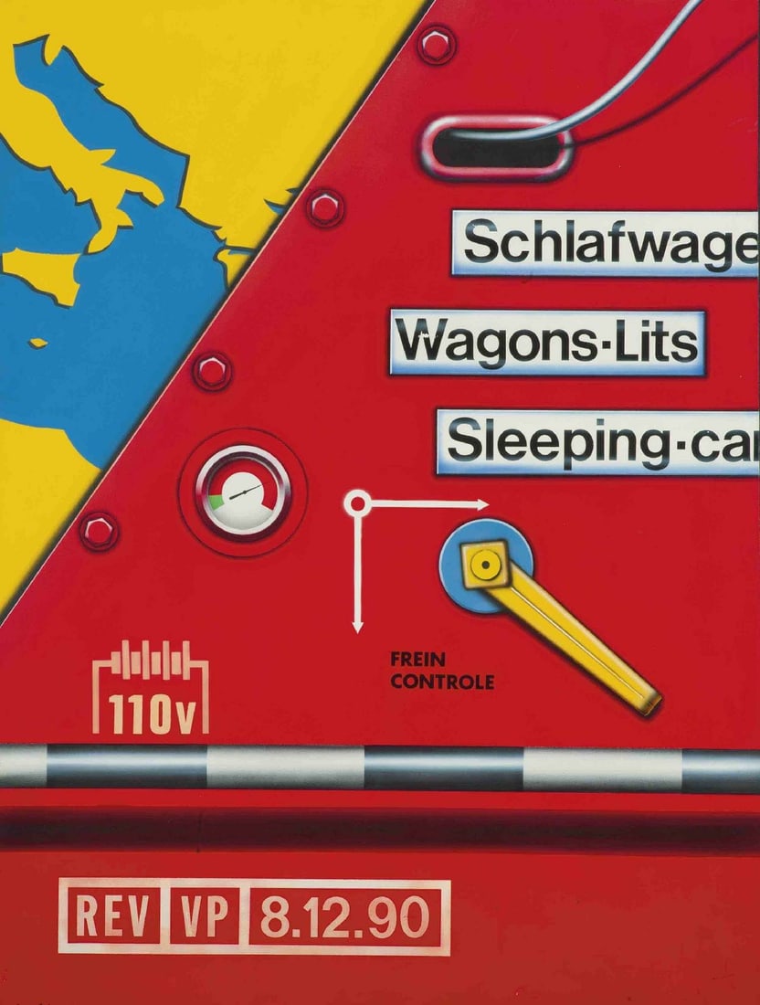 Serigraph Peter Klasen Wagons Lits Swiss 1990 Original: Serigraph Peter Klasen Wagons Lits Swiss 1990 Original This listing features Serigraph Peter Klasen Wagons Lits Swiss 1990 Original. Item specifics are provided below. Item Specifics: Time Period Prod