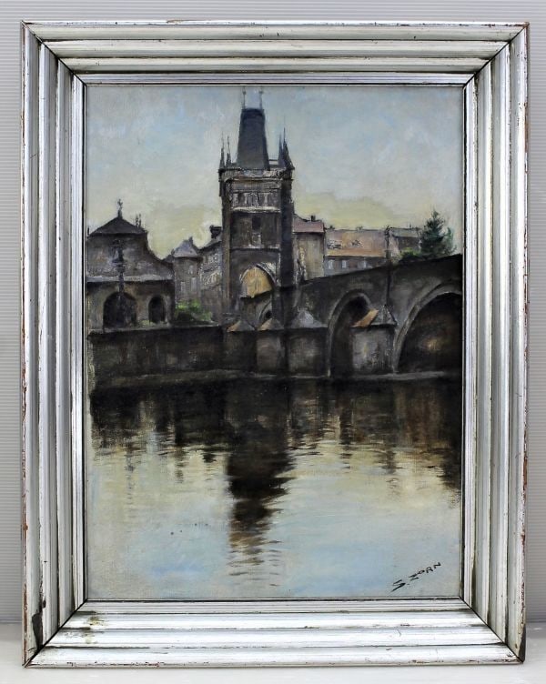 Art Salomon Zorn (Czech) Oil Painting "Prague Castle and Charles Bridge" Genre: Art Salomon Zorn (Czech) Oil Painting "Prague Castle and Charles Bridge" Genre This listing features Art Salomon Zorn (Czech) Oil Painting "Prague Castle and Charles Bridge" Genre. Item specifics are