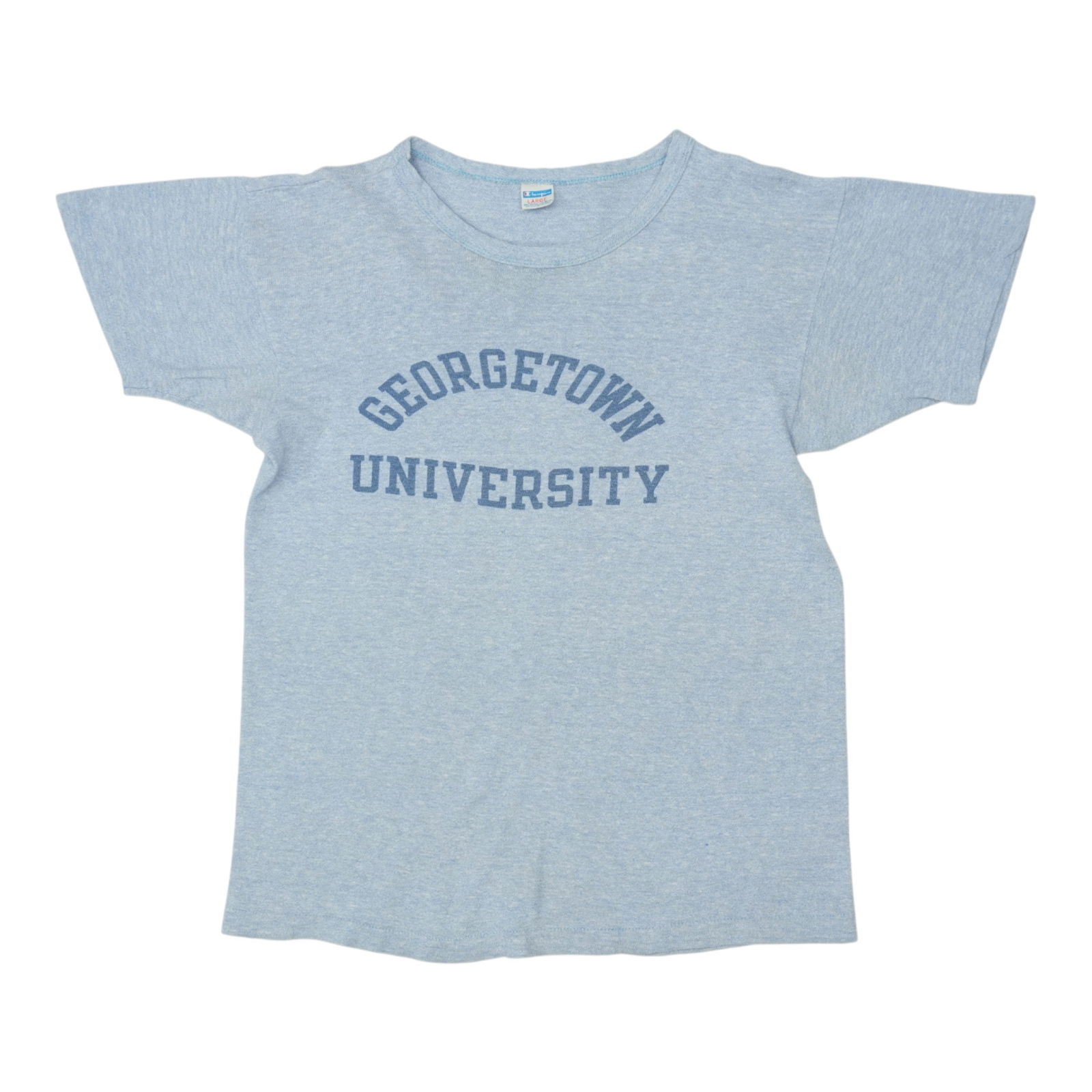 Shirt 1970s Georgetown University Champion: Shirt 1970s Georgetown University Champion This listing features Shirt 1970s Georgetown University Champion. Item specifics are provided below. Item Specifics: Size: Large Tag Size: Large Material: Bl