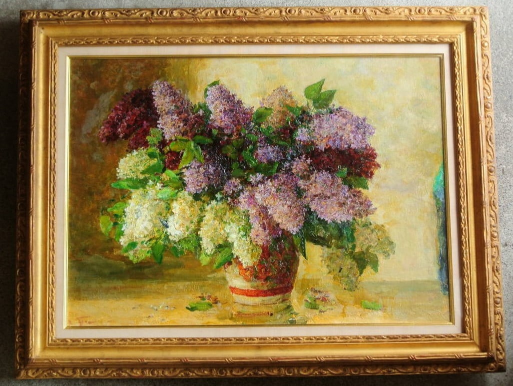 Realism Vladimir Gremitskikh Oil Painting Lilac Still Life Soviet Russian: Realism Vladimir Gremitskikh Oil Painting Lilac Still Life Soviet Russian This listing features Realism Vladimir Gremitskikh Oil Painting Lilac Still Life Soviet Russian. Item specifics are provided b