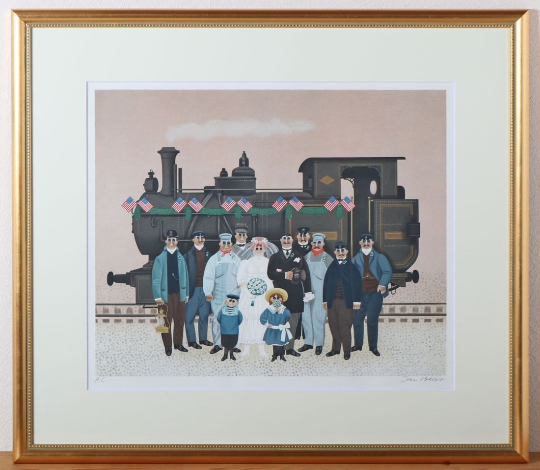 Art** Jan Balet Union Pacific Lithograph H.C. Pencil Signed Framed Naive: Art** Jan Balet Union Pacific Lithograph H.C. Pencil Signed Framed Naive This listing features Art** Jan Balet Union Pacific Lithograph H.C. Pencil Signed Framed Naive. Item specifics are provided bel
