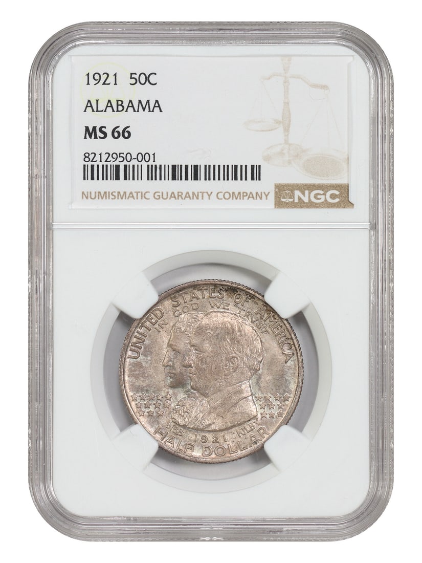 Scarce Issue - 1921 50C Alabama NGC MS66 - Classic Silver Commemorative: Scarce Issue - 1921 50C Alabama NGC MS66 - Classic Silver Commemorative This listing features Scarce Issue - 1921 50C Alabama NGC MS66 - Classic Silver Commemorative. Item specifics are provided below