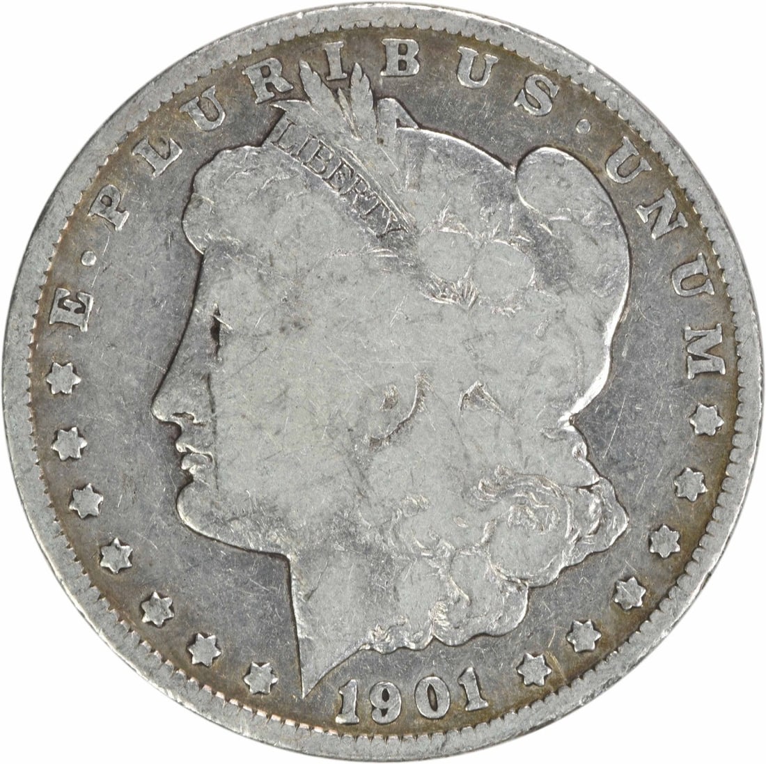 Uncertified 1901-S Morgan Silver Dollar VG: Uncertified 1901-S Morgan Silver Dollar VG This listing features Uncertified 1901-S Morgan Silver Dollar VG. Item specifics are provided below. Item Specifics: Country Of Origin: United States Certifi