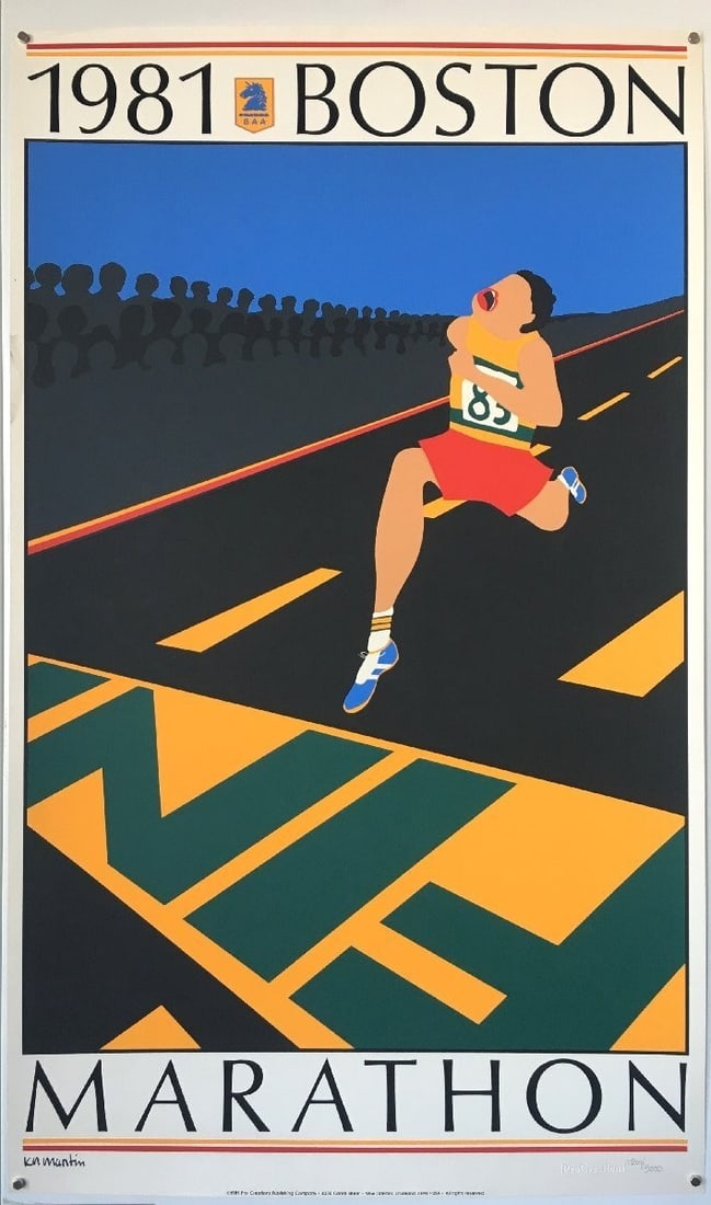 B.A.A. KN Martin Boston Marathon 1981 Official Poster Silk Screen/ Limited 5000: B.A.A. KN Martin Boston Marathon 1981 Official Poster Silk Screen/ Limited 5000 This listing features B.A.A. KN Martin Boston Marathon 1981 Official Poster Silk Screen/ Limited 5000. Item specifics ar