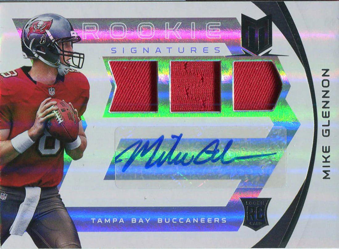 Card Mike Glennon Autographed 2013 Panini Momentum Rookie Jersey (1 of 1)