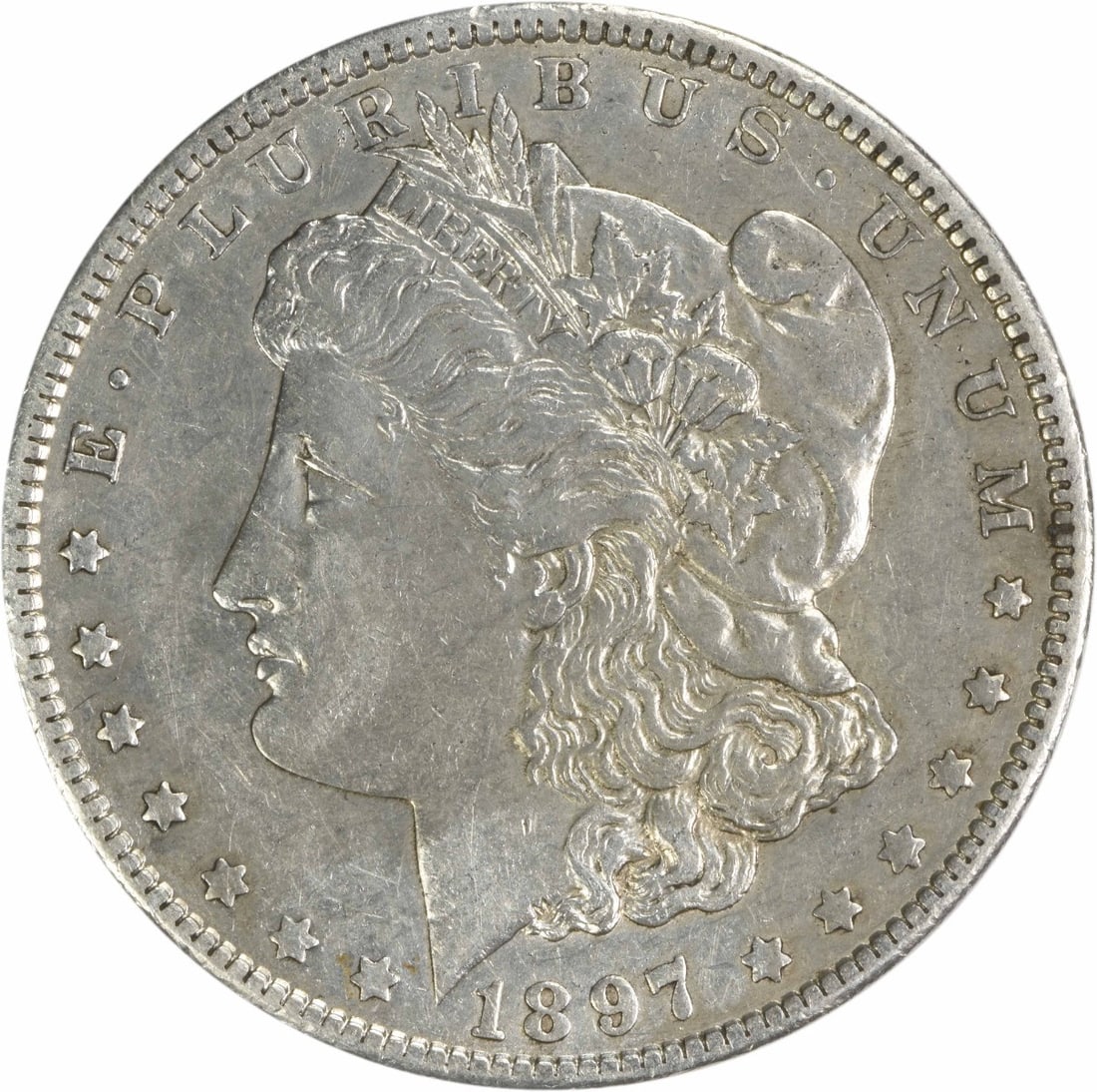Uncertified 1897-O Morgan Silver Dollar EF (1 of 2)