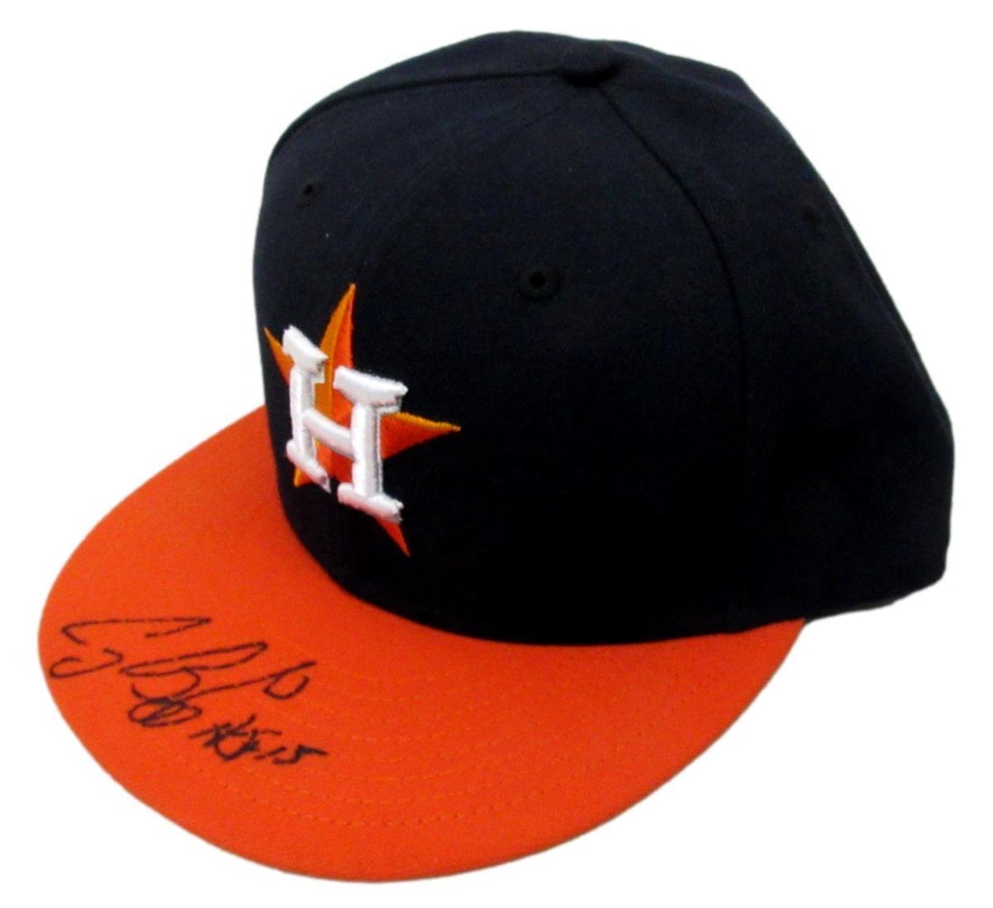 194019 Craig Biggio HOF Signed/ Inscr New Era Fitted Baseball Hat Astros PSA/ DNA (1 of 5)