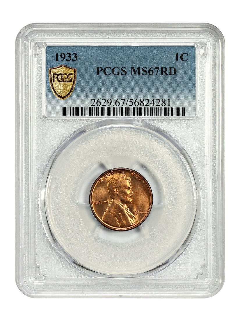 Lincoln Cent (Wheat Reverse) - 1933 1C PCGS MS67RD (1 of 4)