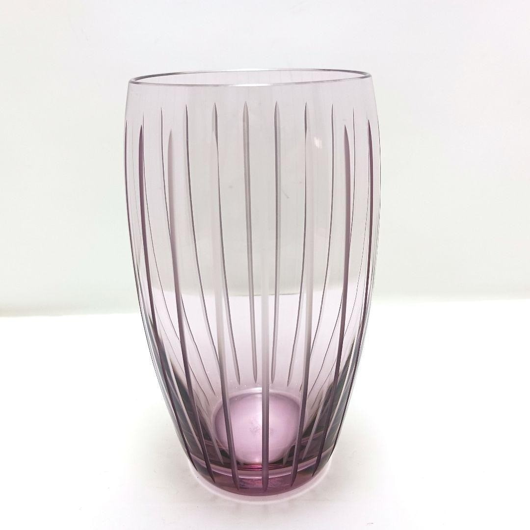 Authentic Hermes Fanfare Highball Glass Pink Ten Luxury Crystal Barware (1 of 17)