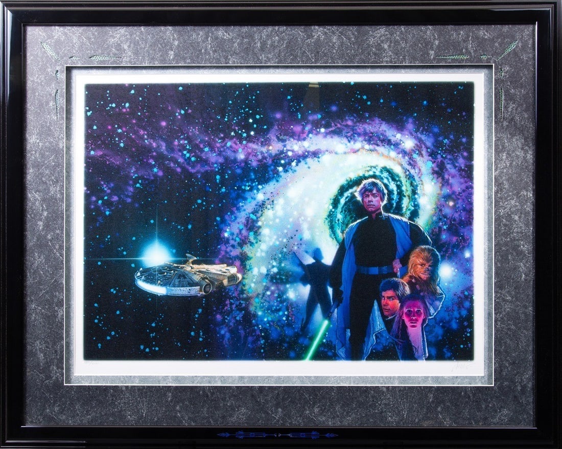 Artwork DREW STRUZAN Star Wars Giclee Crystal Star Print Limited Edition (1 of 10)