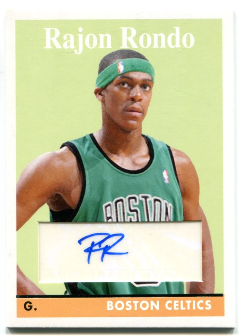 #65 Rajon Rondo Autographed 2008-09 Topps Rookie Card (1 of 2)