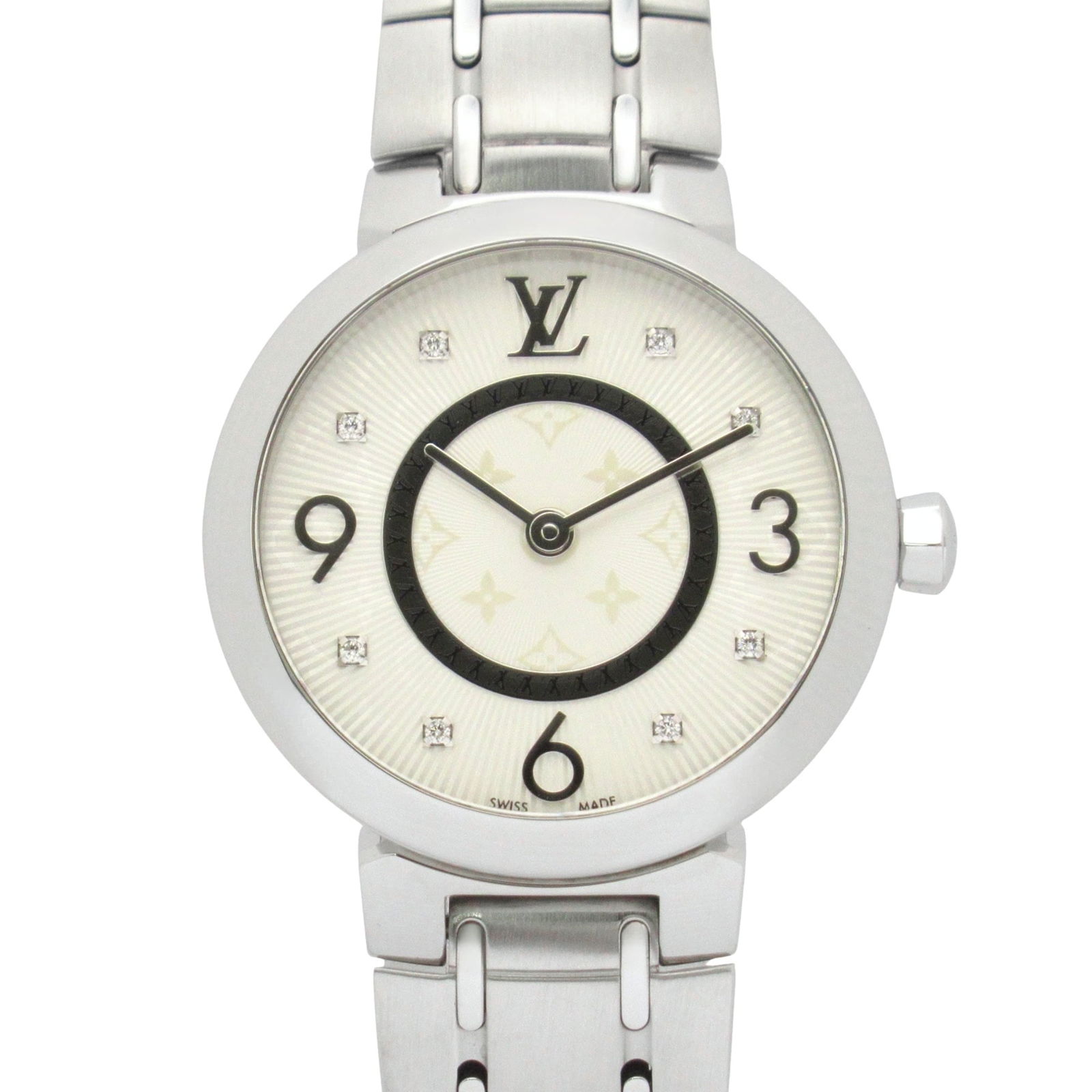 Wristwatch Louis Vuitton: Wristwatch Louis Vuitton This listing features Wristwatch Louis Vuitton. Item specifics are provided below. Item Specifics: Brand: Louis Vuitton Type: Wristwatch Gender: Women Material (Case): Stainle
