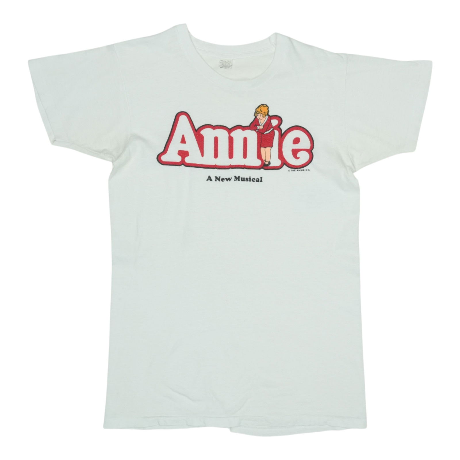 Shirt 1976 Annie The Musical: Shirt 1976 Annie The Musical This listing features Shirt 1976 Annie The Musical. Item specifics are provided below. Item Specifics: Size: Medium Tag Size: Medium Material: 100% Cotton Color: White Era