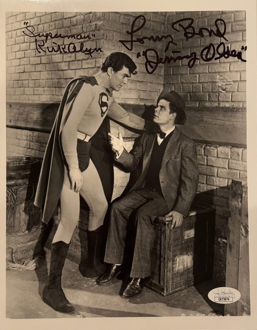 (JSA) Kirk Alyn & Tommy Bond Autographed 8x10 Celebrity Photo (1 of 1)