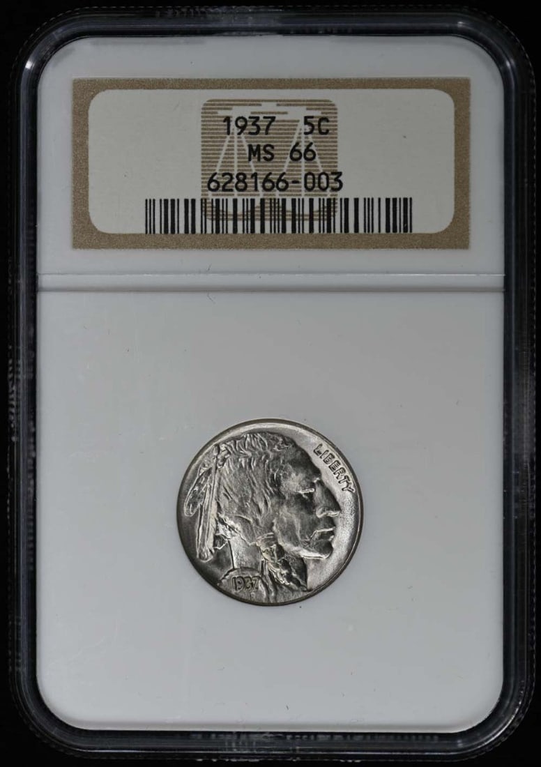 MS66 1937 Buffalo Nickel Type 2 5C NGC: MS66 1937 Buffalo Nickel Type 2 5C NGC This listing features MS66 1937 Buffalo Nickel Type 2 5C NGC. Item specifics are provided below. Item Specifics: Certification: NGC Certification Number: 6281660