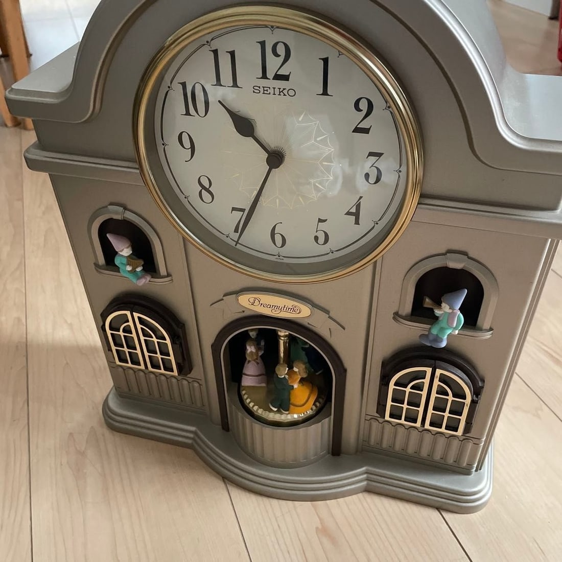 Working SEIKO Dreamy Time Mechanical Clock Table Clock Wall Clock 1992 Japan (1 of 10)