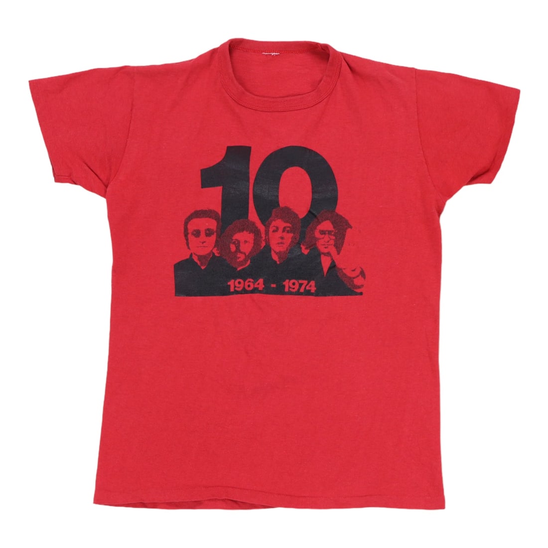 Shirt 1974 The Beatles 10th Anniversary: Shirt 1974 The Beatles 10th Anniversary This listing features Shirt 1974 The Beatles 10th Anniversary. Item specifics are provided below. Item Specifics: Era: 1970s Color: Red Material: 100% Cotton Ta