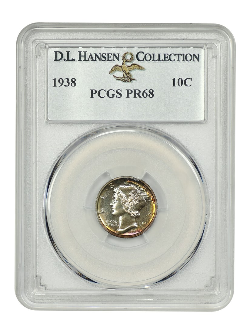Hansen 1938 10C PCGS PR68 ex: D.L.: Hansen 1938 10C PCGS PR68 ex: D.L. This listing features Hansen 1938 10C PCGS PR68 ex: D.L.. Item specifics are provided below. Item Specifics: Certification: PCGS Certification Number: 33695246 Circu