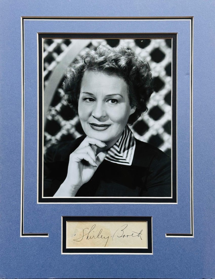 (JSA) Shirley Booth Autographed Cut Signature with Unsigned 8x10 Photo: (JSA) Shirley Booth Autographed Cut Signature with Unsigned 8x10 Photo This listing features (JSA) Shirley Booth Autographed Cut Signature with Unsigned 8x10 Photo. Item specifics are provided below.