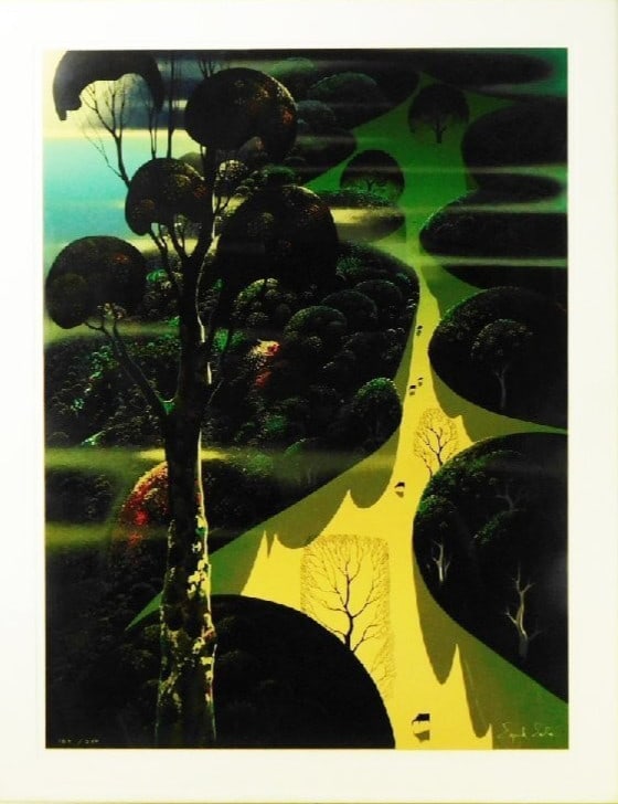 Authentic No Frame Eyvind Earle Central California Serigraph Signed ED 184/ 250 (1 of 8)