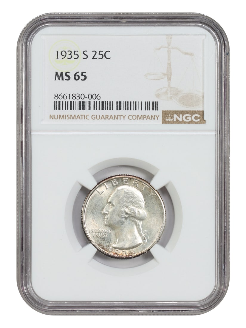 Washington Quarter - 1935-S 25C NGC MS65 (1 of 4)