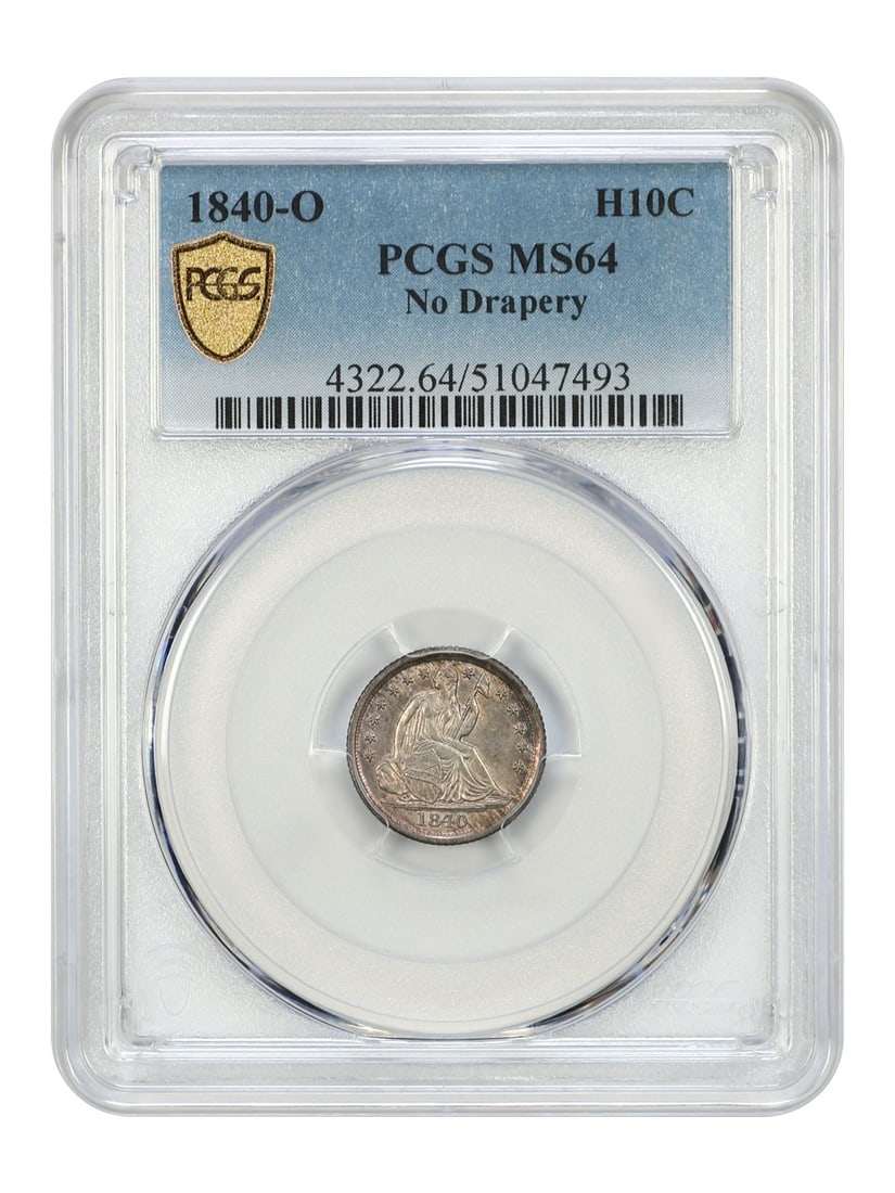 Liberty Seated Half Dime - 1840-O H10C PCGS MS64 (No Drapery): Liberty Seated Half Dime - 1840-O H10C PCGS MS64 (No Drapery) This listing features Liberty Seated Half Dime - 1840-O H10C PCGS MS64 (No Drapery). Item specifics are provided below. Item Specifics: Ce