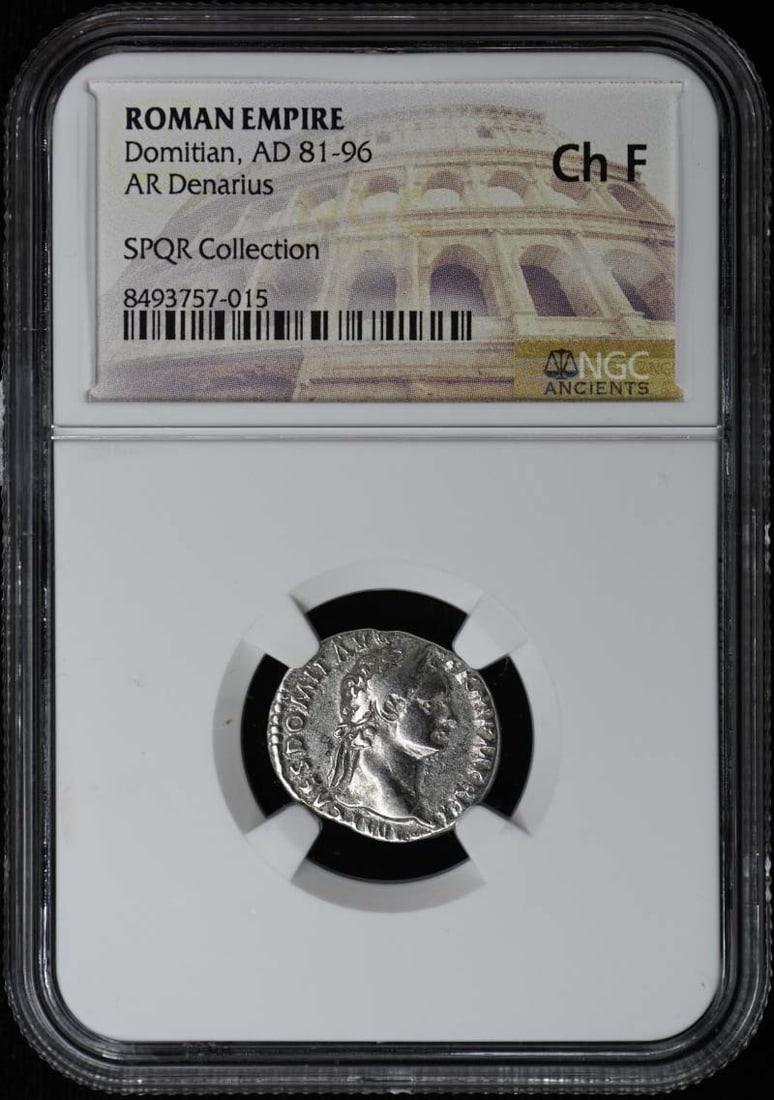 AD 81-96 ROMAN EMPIRE AR Denarius NGC F15 - Domitian: AD 81-96 ROMAN EMPIRE AR Denarius NGC F15 - Domitian This listing features AD 81-96 ROMAN EMPIRE AR Denarius NGC F15 - Domitian. Item specifics are provided below. Item Specifics: Certification: NGC G