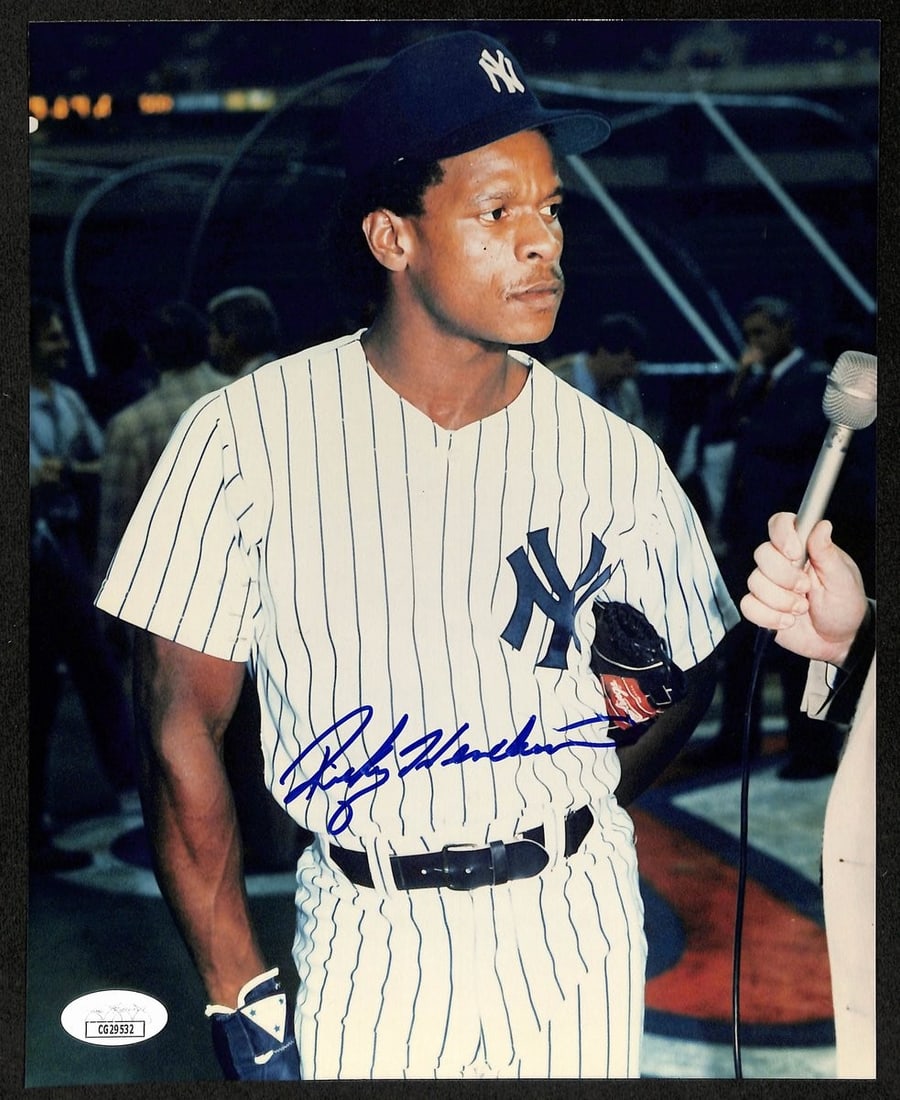 197937 Rickey Henderson HOF New York Yankees d.2024 Signed/ Auto 8x10 Photo JSA: 197937 Rickey Henderson HOF New York Yankees d.2024 Signed/ Auto 8x10 Photo JSA This listing features 197937 Rickey Henderson HOF New York Yankees d.2024 Signed/ Auto 8x10 Photo JSA. Item specifics ar