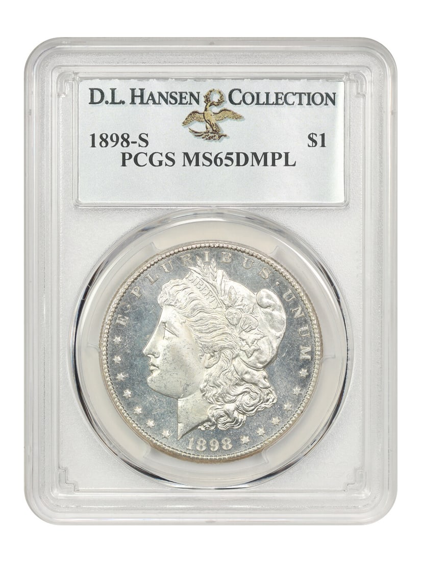 Hansen 1898-S $1 PCGS MS65 DMPL ex: D.L.: Hansen 1898-S $1 PCGS MS65 DMPL ex: D.L. This listing features Hansen 1898-S $1 PCGS MS65 DMPL ex: D.L.. Item specifics are provided below. Item Specifics: Certification: PCGS Certification Number: 82