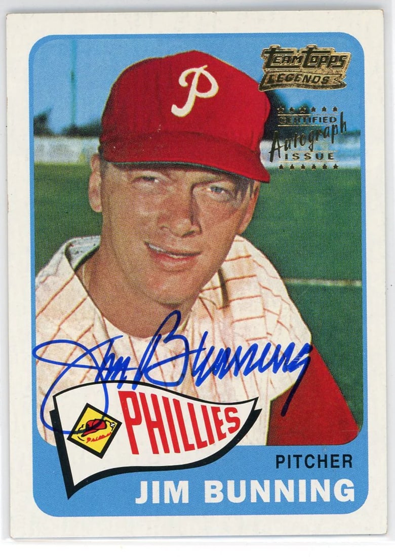 #20 Jim Bunning Autographed 2002 Topps Archive Team Topps Legends Card: #20 Jim Bunning Autographed 2002 Topps Archive Team Topps Legends Card This listing features #20 Jim Bunning Autographed 2002 Topps Archive Team Topps Legends Card. Item specifics are provided below.