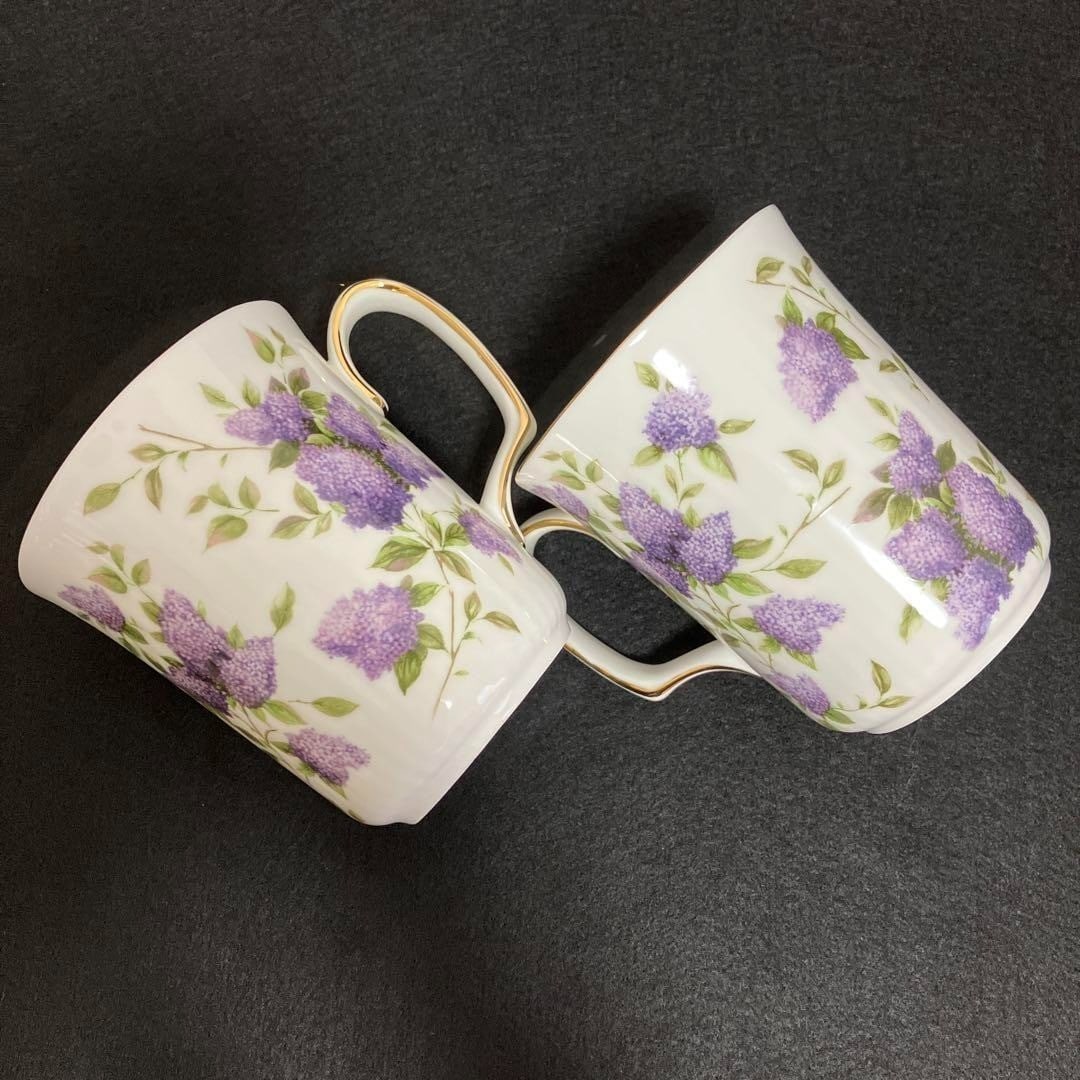 2 Royal Albert Lilac Lane Platinum Bone China Tea Coffee Mugs Set of: 2 Royal Albert Lilac Lane Platinum Bone China Tea Coffee Mugs Set of This listing features 2 Royal Albert Lilac Lane Platinum Bone China Tea Coffee Mugs Set of. Item specifics are provided below. Item