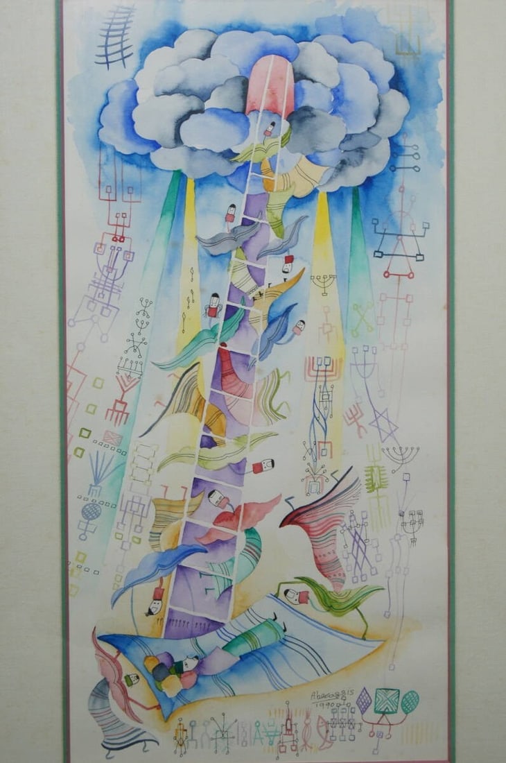 Babel Raphael Abecassis (Israel) Original Watercolor on paper Signed Tower of: Babel Raphael Abecassis (Israel) Original Watercolor on paper Signed Tower of This listing features Babel Raphael Abecassis (Israel) Original Watercolor on paper Signed Tower of. Item specifics are pr