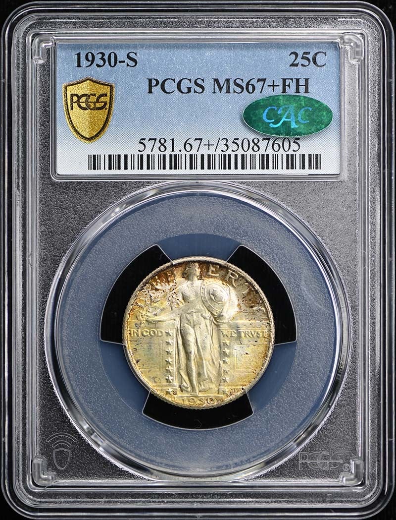 (CAC) 1930-S 25C Standing Liberty Quarter PCGS MS67+FH (1 of 2)