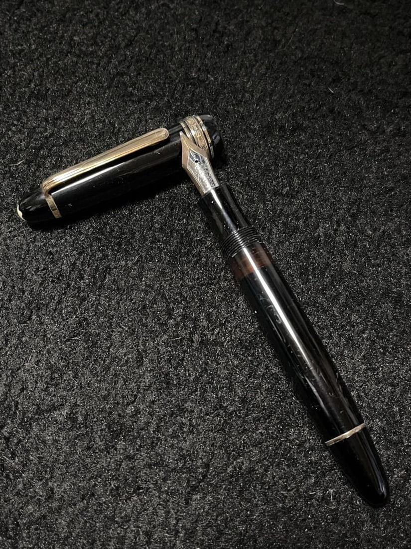 Unused Vintage Montblanc Masterpiece 146 Fountain Pen 1950s F Nib 14C Celluloid (1 of 7)