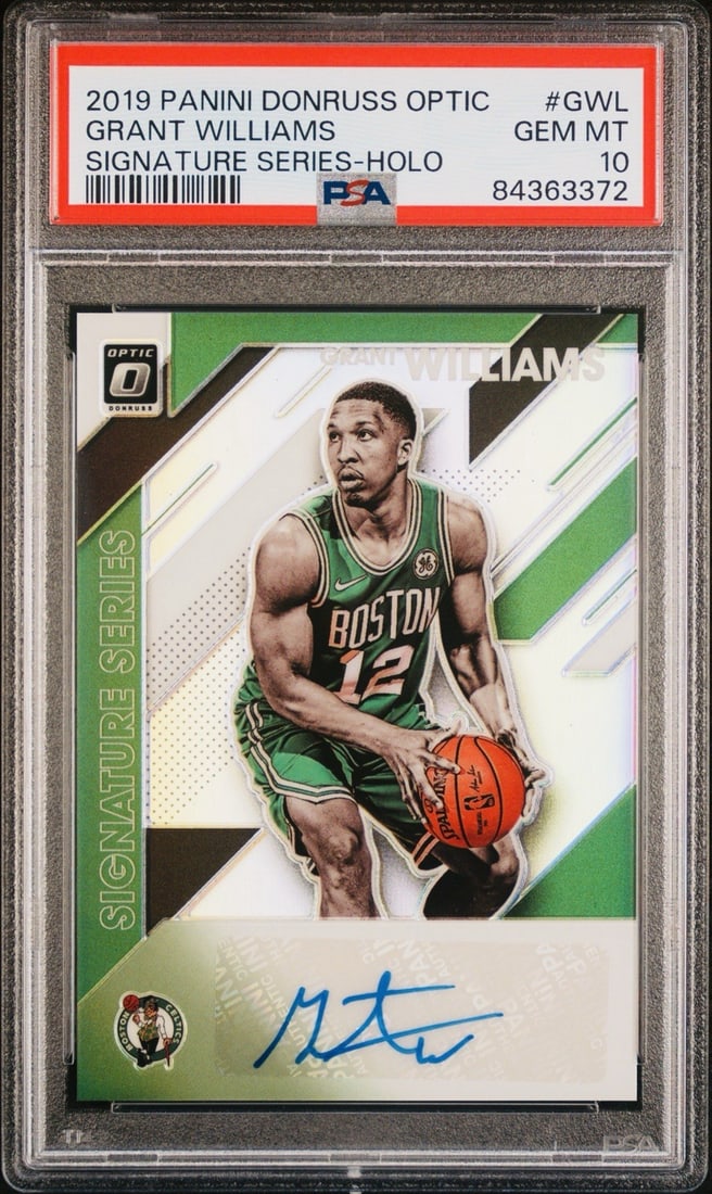 5 2019 PANINI DONRUSS OPTIC GRANT WILLIAMS #GWL SIGNATURE SERIES HOLO PSA 10 POP (1 of 3)